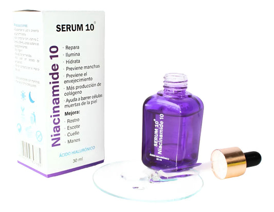 Serum 10 Niacinamida + Ácido Hialurónico